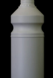 1L HDPE White Waisted Bottle